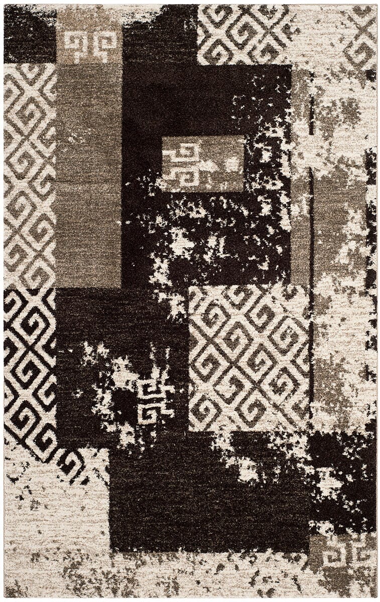 Safavieh Retro Ret2135-1125 Creme / Brown Rugs.
