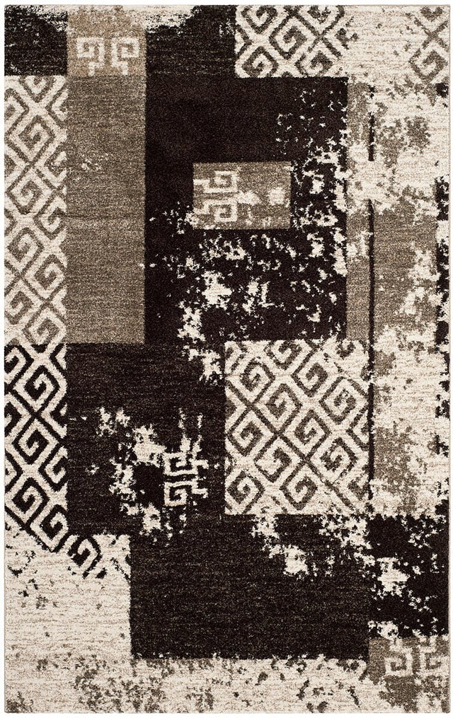 Safavieh Retro Ret2135-1125 Creme / Brown Rugs.