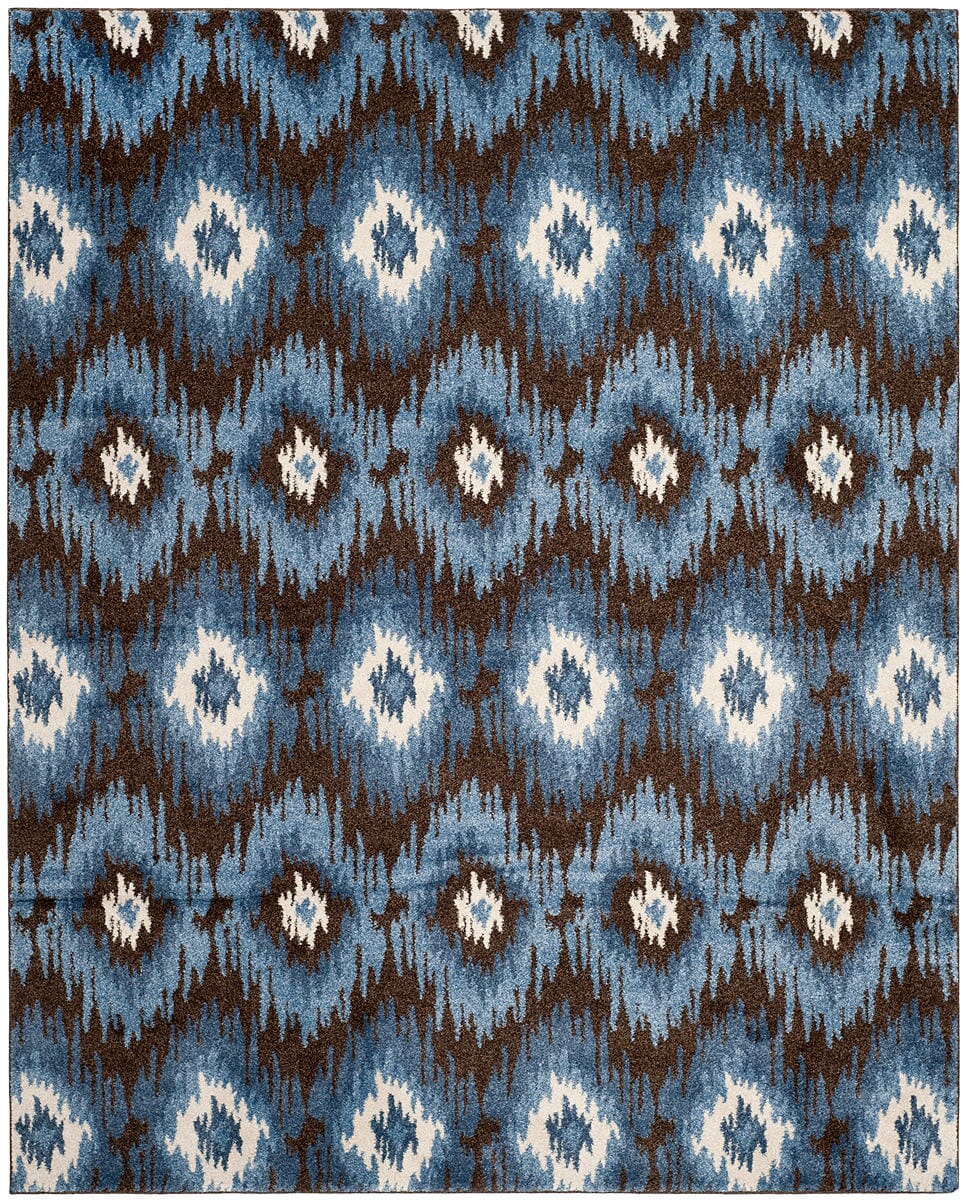 Safavieh Retro Ret2143-2865 Dark Brown / Blue Rugs.
