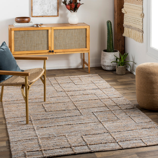 Surya Regal Rgl-2300 Tan, Charcoal Rug.