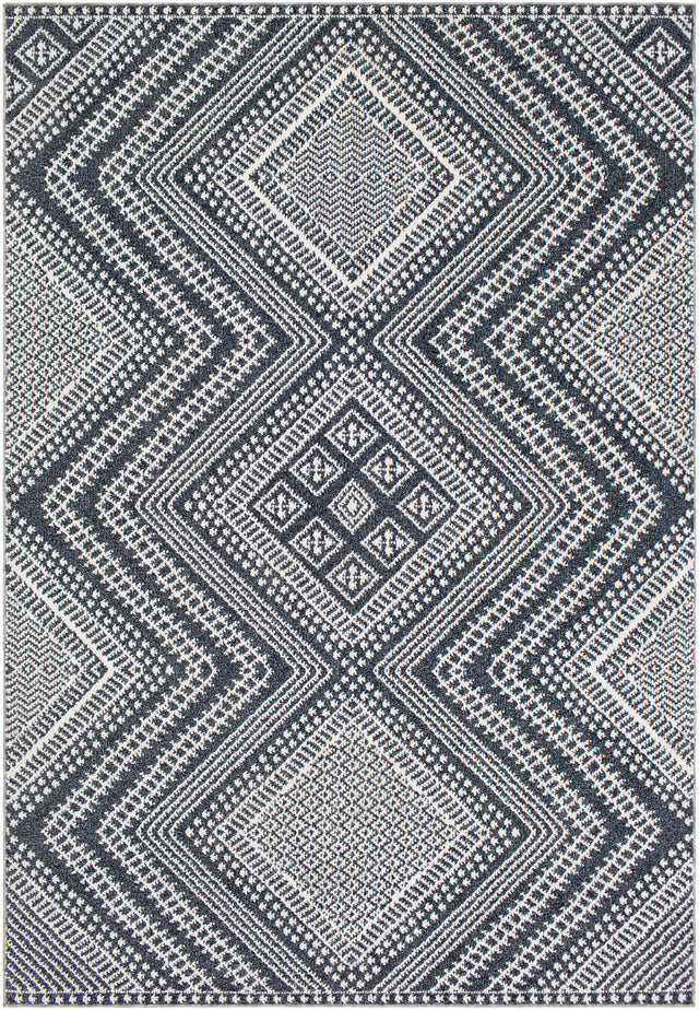 Surya Ariana Ria-2301 Charcoal, Medium Gray, White Rugs.