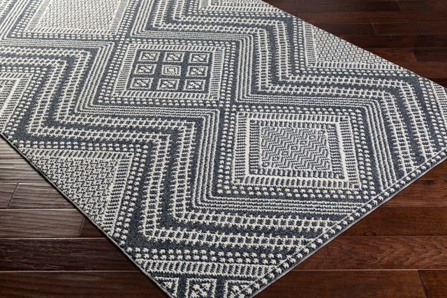 Surya Ariana Ria-2301 Charcoal, Medium Gray, White Rugs.