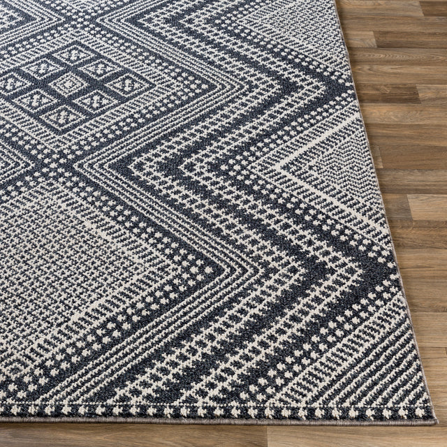 Surya Ariana Ria-2301 Charcoal, Medium Gray, White Rugs.