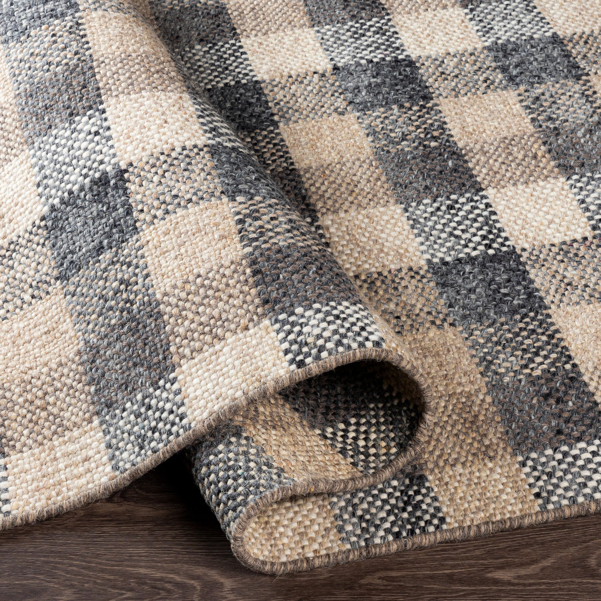Surya Reliance Rli-2308 Charcoal, Dark Brown, Taupe, Beige Rugs.