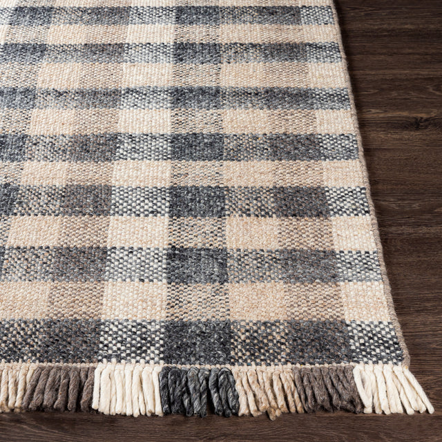 Surya Reliance Rli-2308 Charcoal, Dark Brown, Taupe, Beige Rugs.