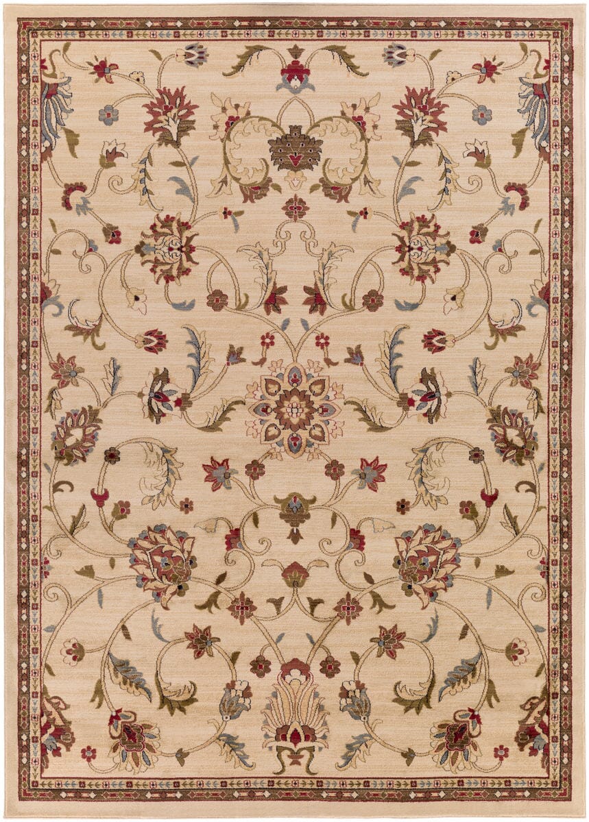 Surya Riley Rly-5026 Parchment / Caramel / Jet Black Rugs.