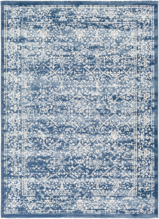 Surya Roma Rom-2301 Navy, Denim, Cream Rugs.