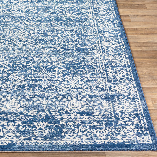 Surya Roma Rom-2301 Navy, Denim, Cream Rugs.