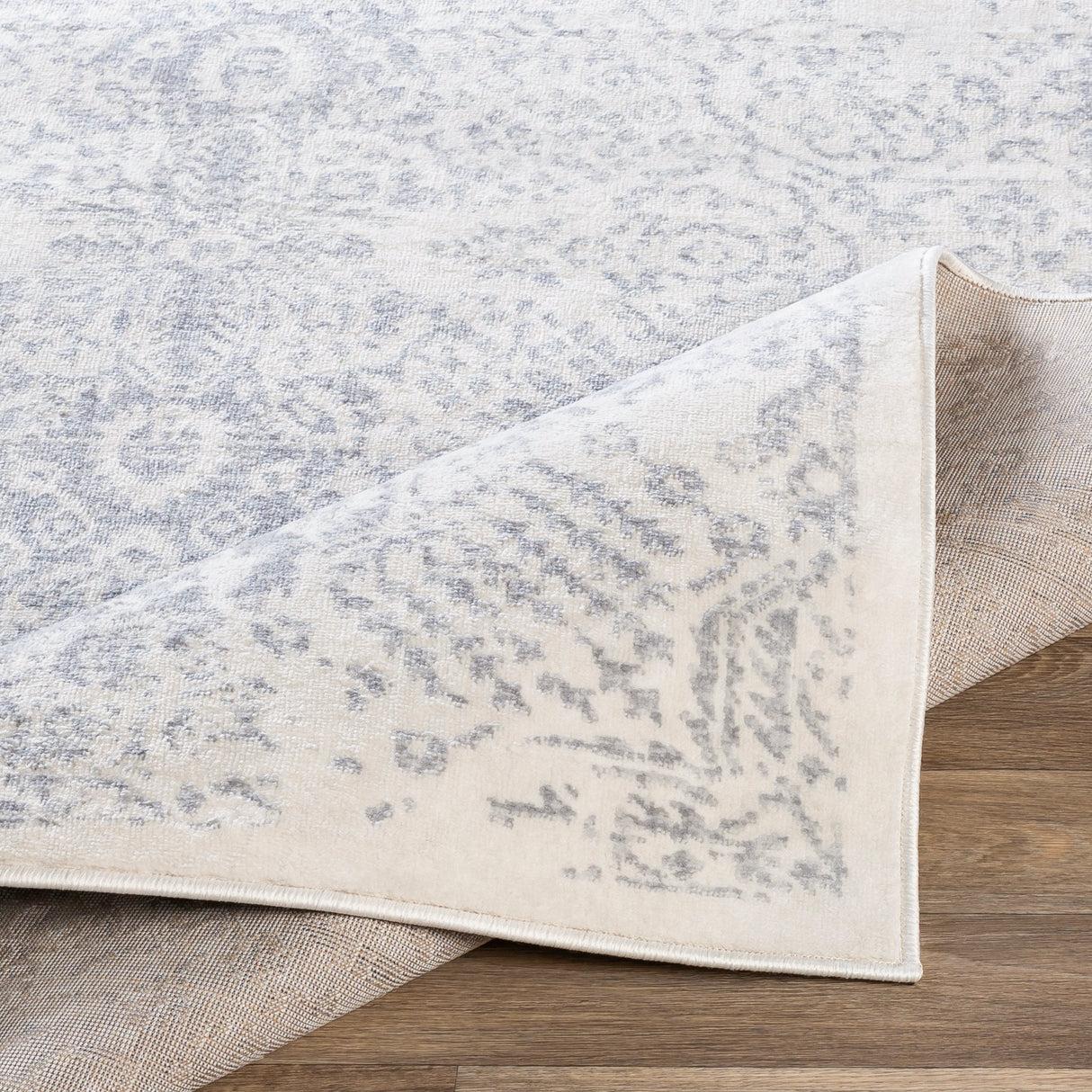 Surya Roma Rom-2314 Medium Gray, Light Gray, White Rugs.