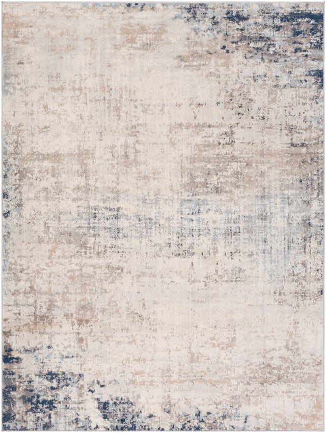 Surya Roma Rom-2315 Light Gray, Ivory, Dark Blue, Medium Gray Rugs.