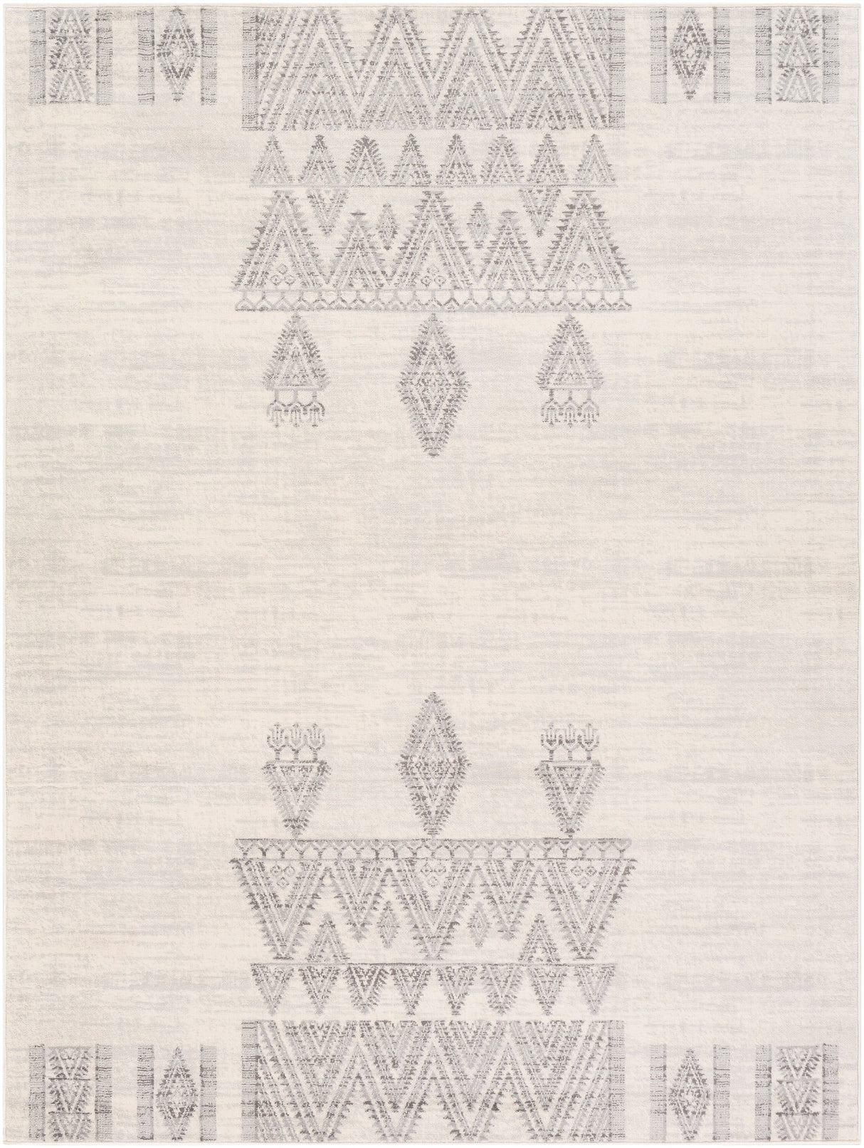 Surya Roma Rom-2325 White, Light Gray, Medium Gray Rugs.