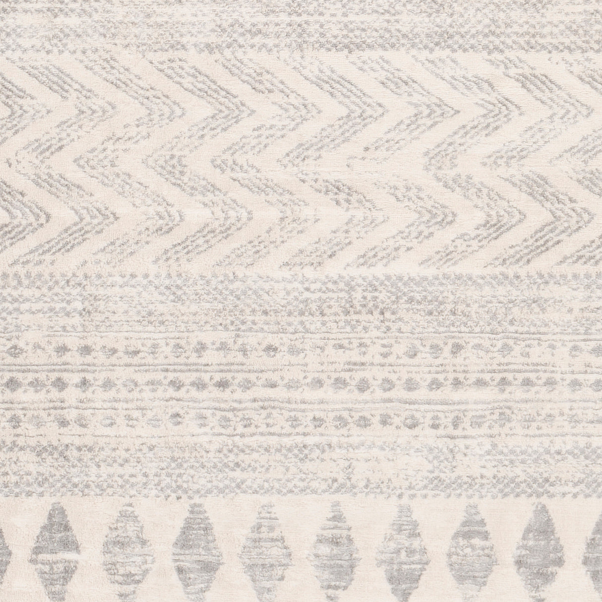 Surya Roma Rom-2329 White, Light Gray, Medium Gray Rugs.