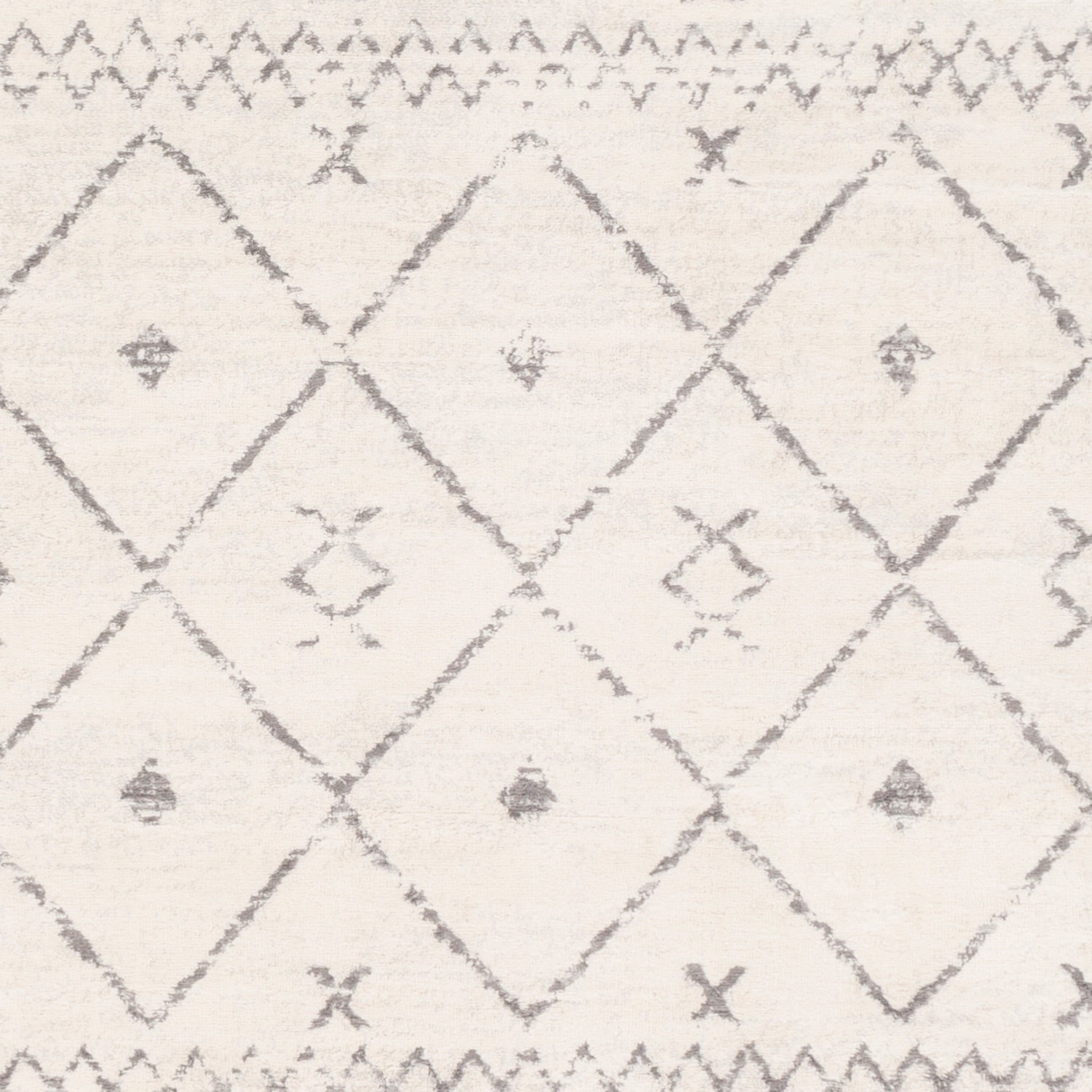 Surya Roma Rom-2338 White, Medium Gray Rugs.
