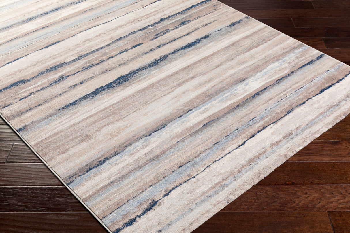 Surya Roma Rom-2349 Dark Blue, Sky Blue, Taupe, White Rugs.