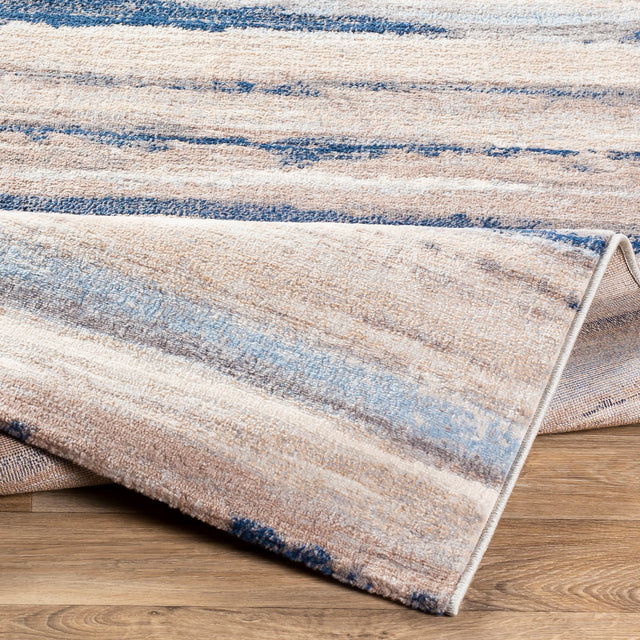 Surya Roma Rom-2349 Dark Blue, Sky Blue, Taupe, White Rugs.