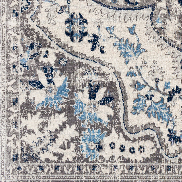 Surya Roma Rom-2359 Navy, Light Gray, Cream, Medium Gray Rugs.