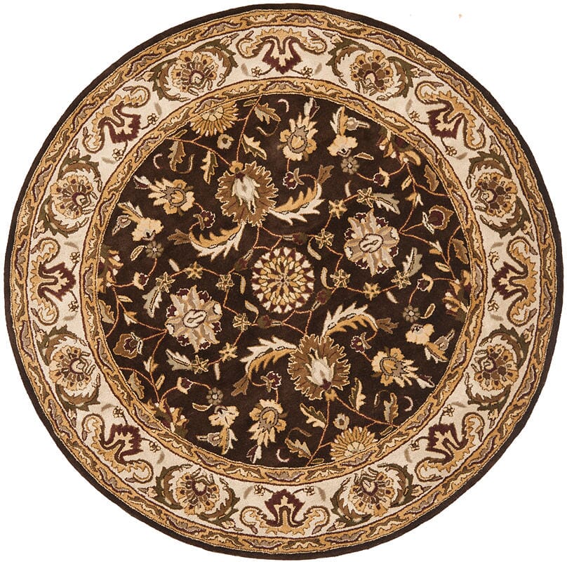 Safavieh Royalty Roy239A Chocolate / Beige Rugs.