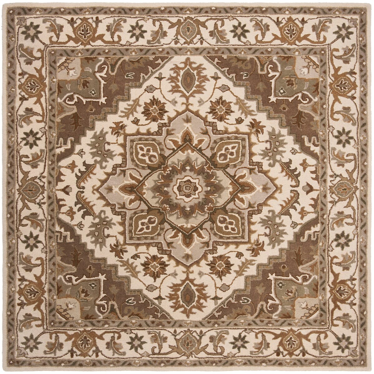 Safavieh Royalty Roy700B Beige / Sage Rugs.
