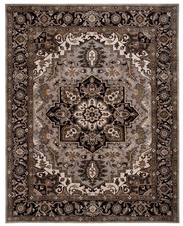 Safavieh Royalty Roy700G Silver / Charcoal Rugs.