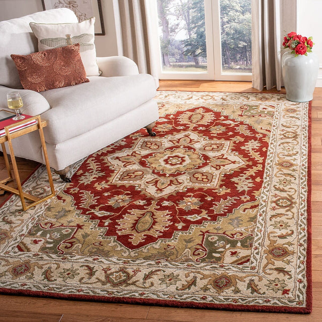 Safavieh Royalty Roy700Q Red / Beige Rugs.