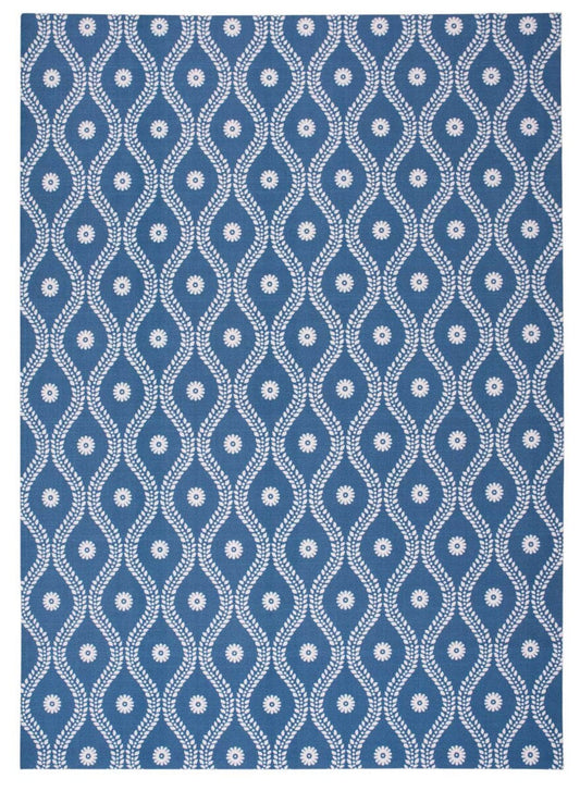 Nourison Home And Garden Rs085 Navy Geometric Area Rug