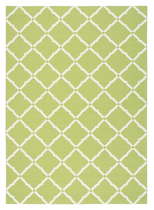 Nourison Home And Garden Rs091 Light Green Geometric Area Rug