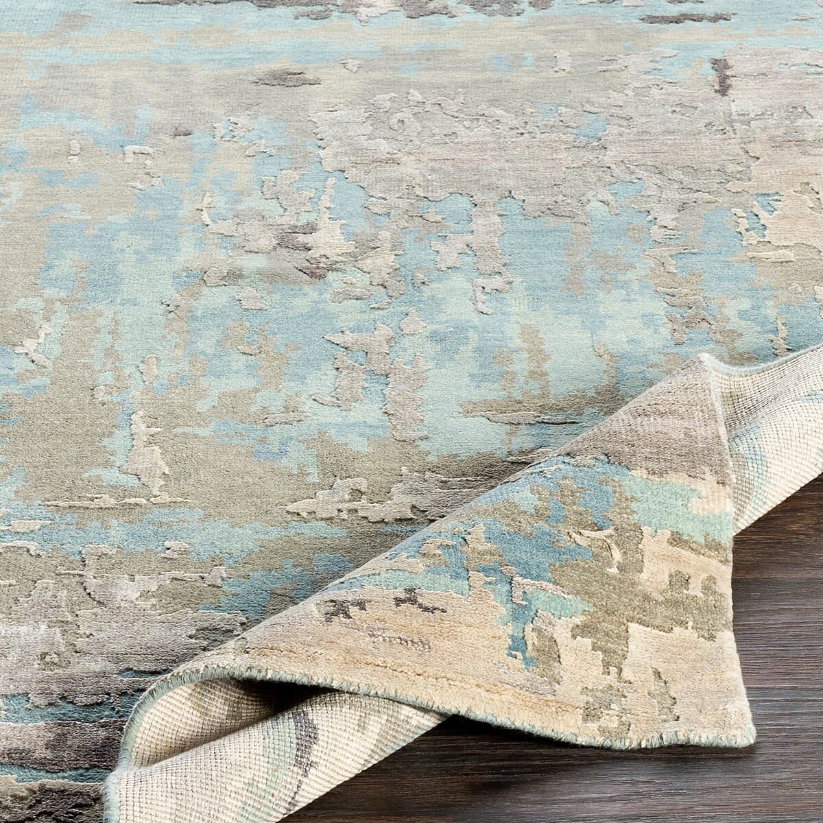 Surya Arte Rte-2301 Sage, Teal, Taupe, Medium Gray Rugs.