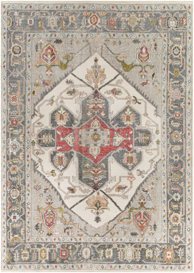 Surya Revere Rve-2307 Medium Gray, Light Gray, Pale Blue, Camel Rugs.