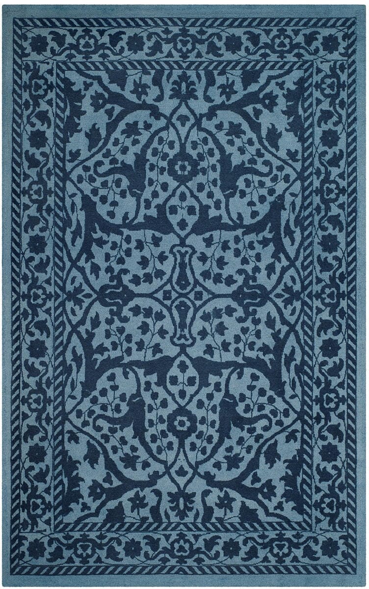 Safavieh Restoration Vintage Rvt102E Blue / Dark Blue Rugs.