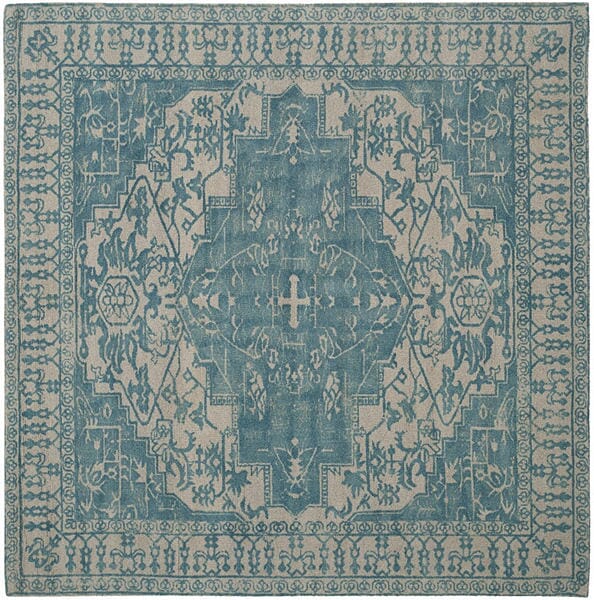 Safavieh Restoration Vintage Rvt421A Ivory / Turquoise Rugs.