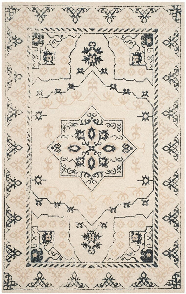 Safavieh Restoration Vintage Rvt424A Ivory / Charcoal Rugs.
