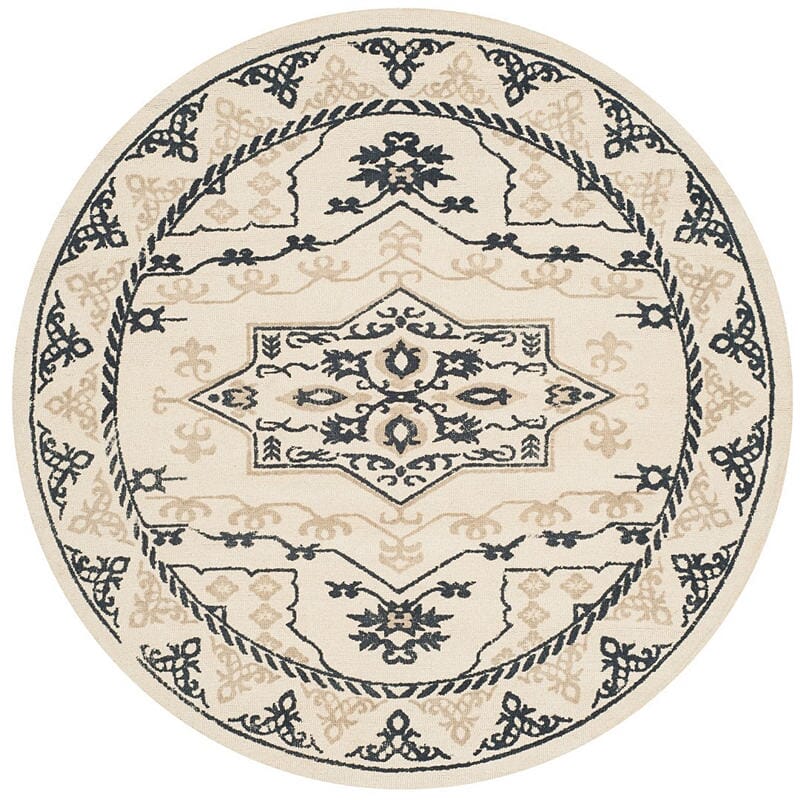 Safavieh Restoration Vintage Rvt424A Ivory / Charcoal Rugs.