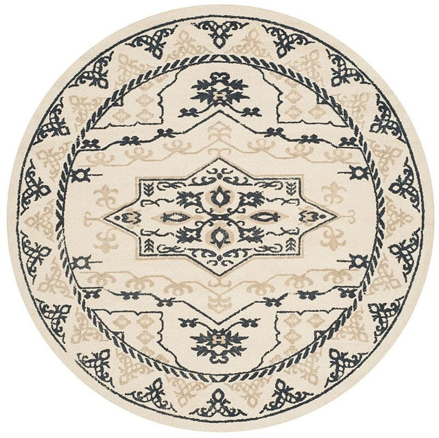 Safavieh Restoration Vintage Rvt424A Ivory / Charcoal Rugs.