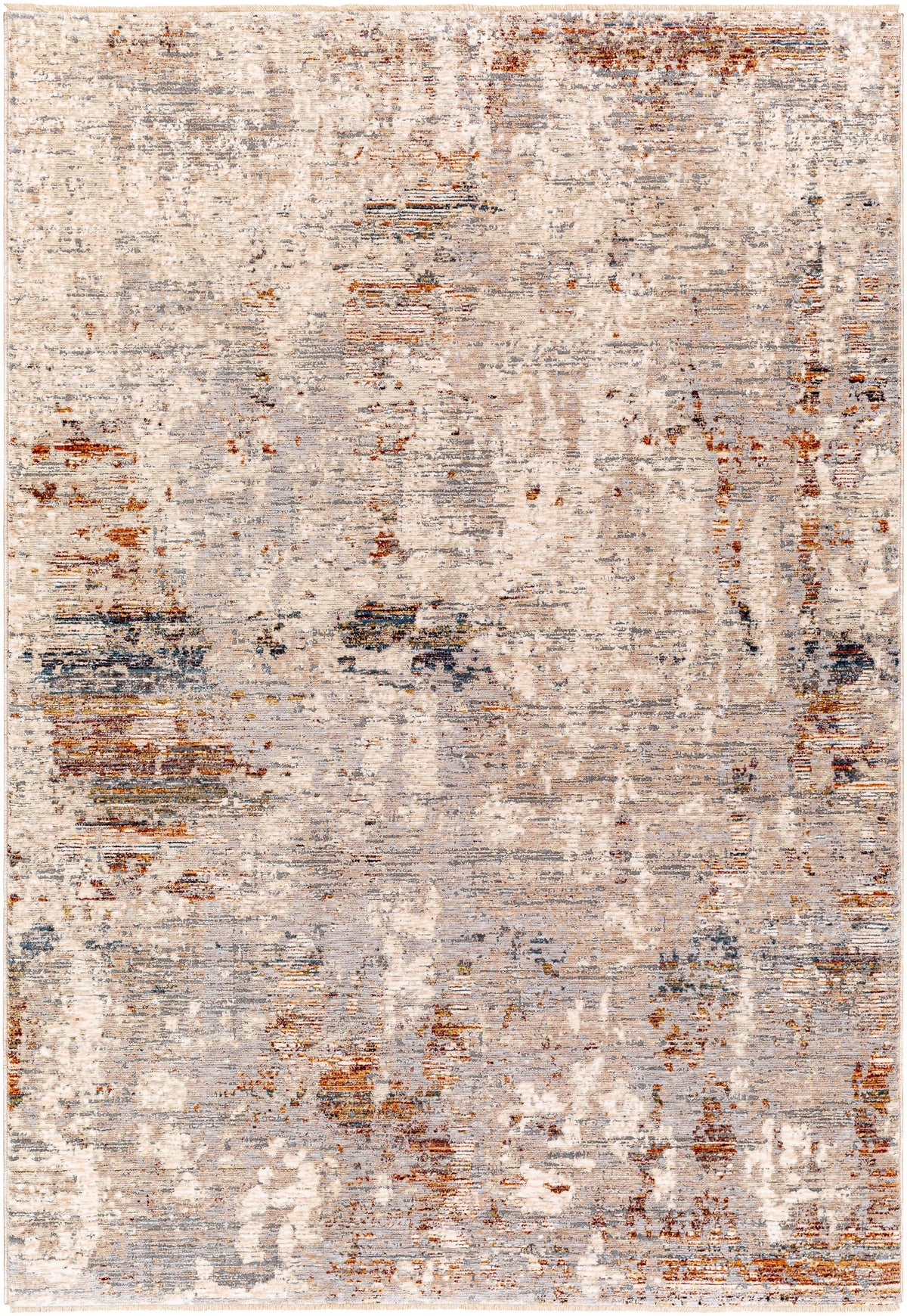 Surya Arya Rya-2304 Light Gray, White Rug.