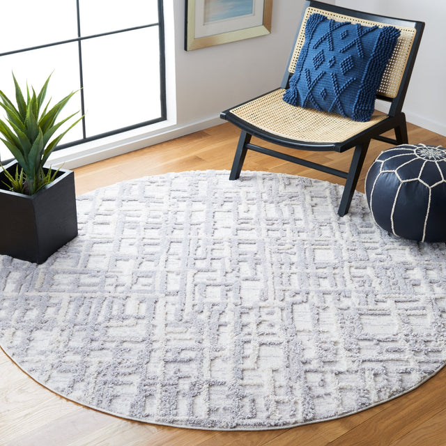 Safavieh Marrakesh Mrk544A Ivory/Dark Grey Rug.