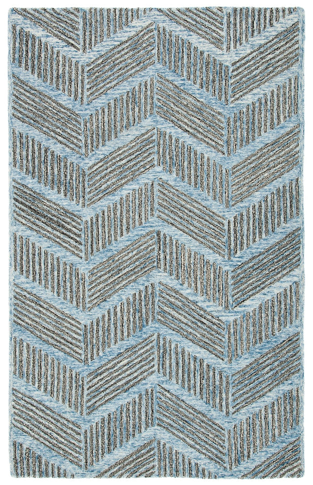 Safavieh Metro Met453M Blue/Black Rug.