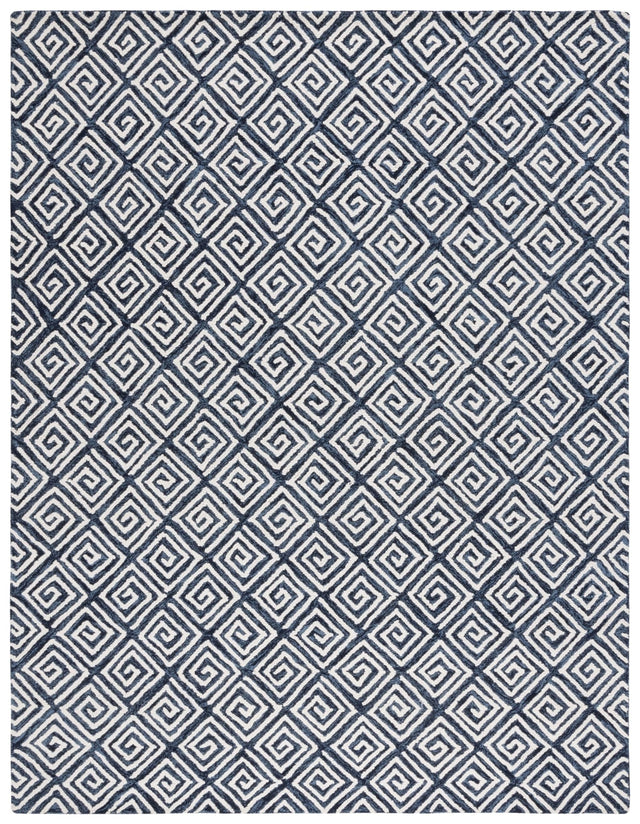 Safavieh Metro Met455N Navy/Ivory Rug.