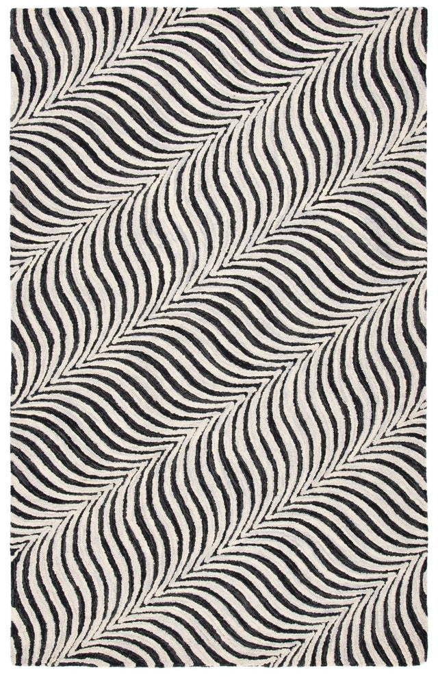 Safavieh Metro Met456Z Black/Beige Rug.