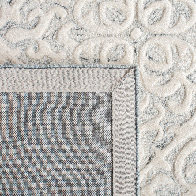 Safavieh Metro Met857F Silver/Ivory Rug.