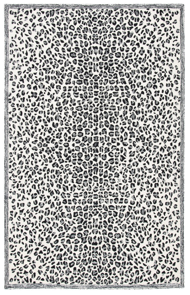 Safavieh Metro Met868Z Black/Ivory Rug.