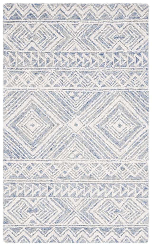 Safavieh Metro Met908M Blue/Ivory Rug.