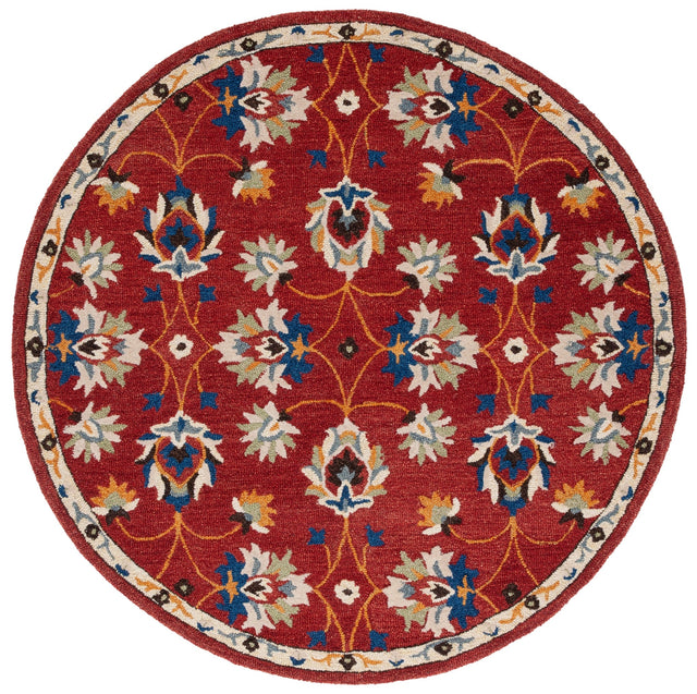 Safavieh Micro Loop Mlp383P Rust/Blue Rug.