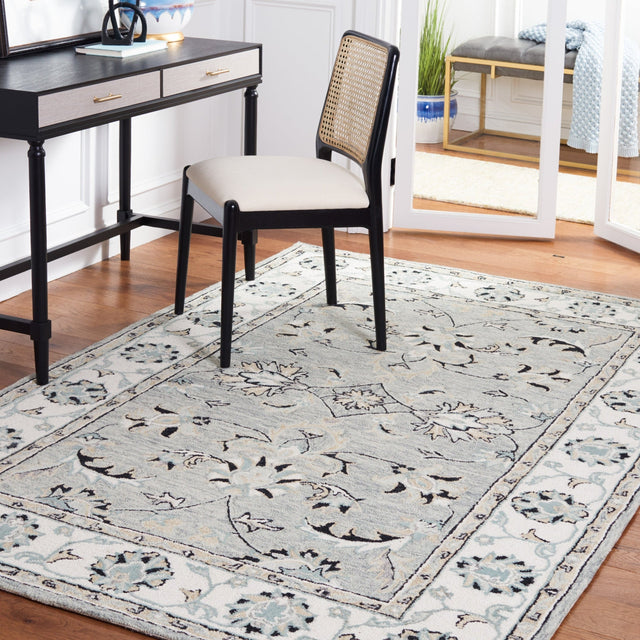 Safavieh Micro Loop Mlp384F Grey/Ivory Rug.
