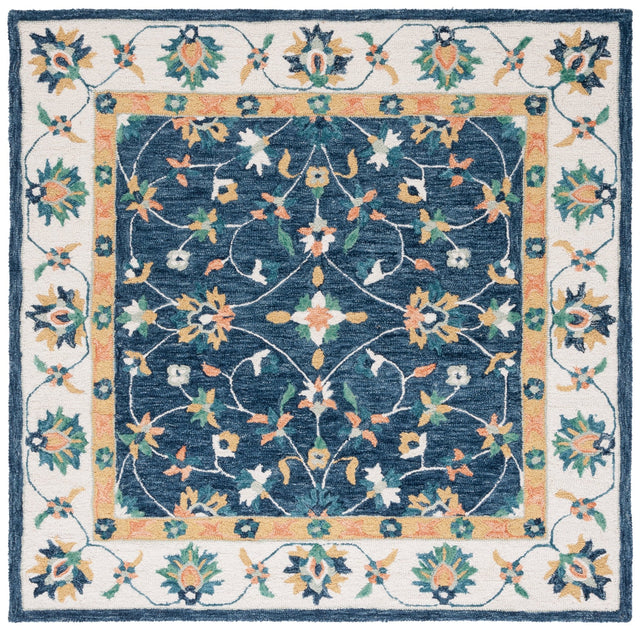 Safavieh Micro Loop Mlp385M Blue/Ivory Rug.