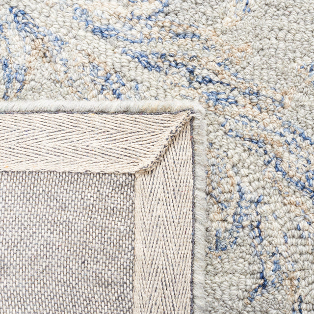 Safavieh Micro Loop Mlp875F Grey/Blue Rug.