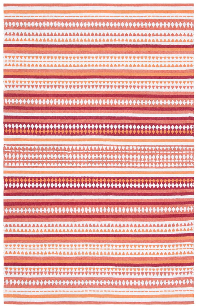 Safavieh Montauk Mtk451P Orange/Ivory Rug.