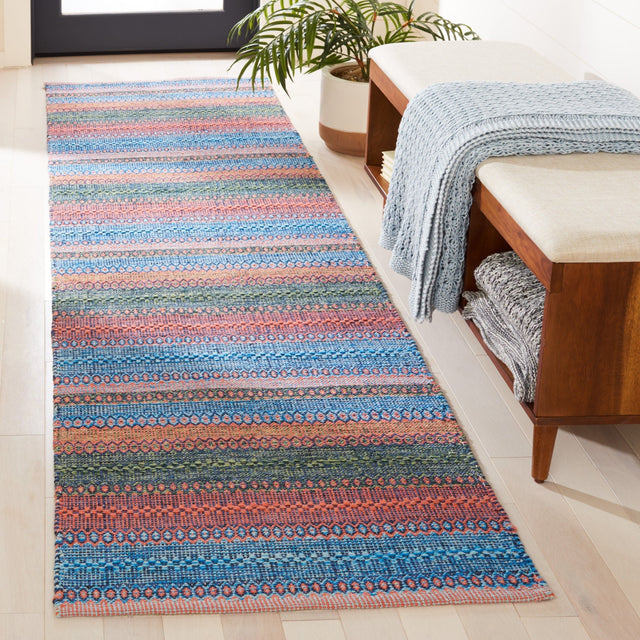 Safavieh Montauk Mtk851N Blue/Orange Rug.