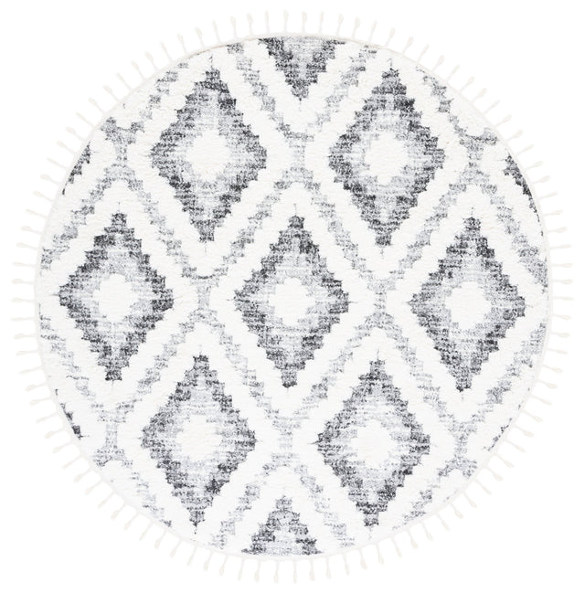 Safavieh Moroccan Tassel Shag Mts610A Ivory/Grey Rug.