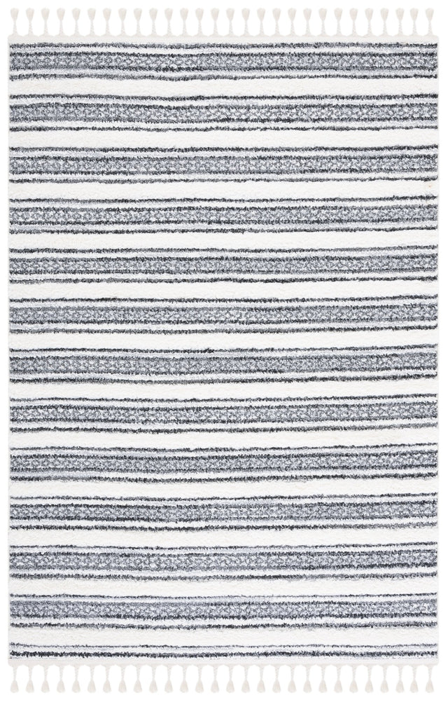 Safavieh Moroccan Tassel Shag Mts620F Grey/Ivory Rug.