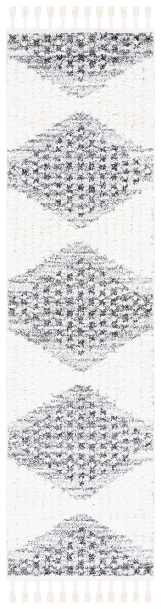 Safavieh Moroccan Tassel Shag Mts624F Grey/Ivory Rug.